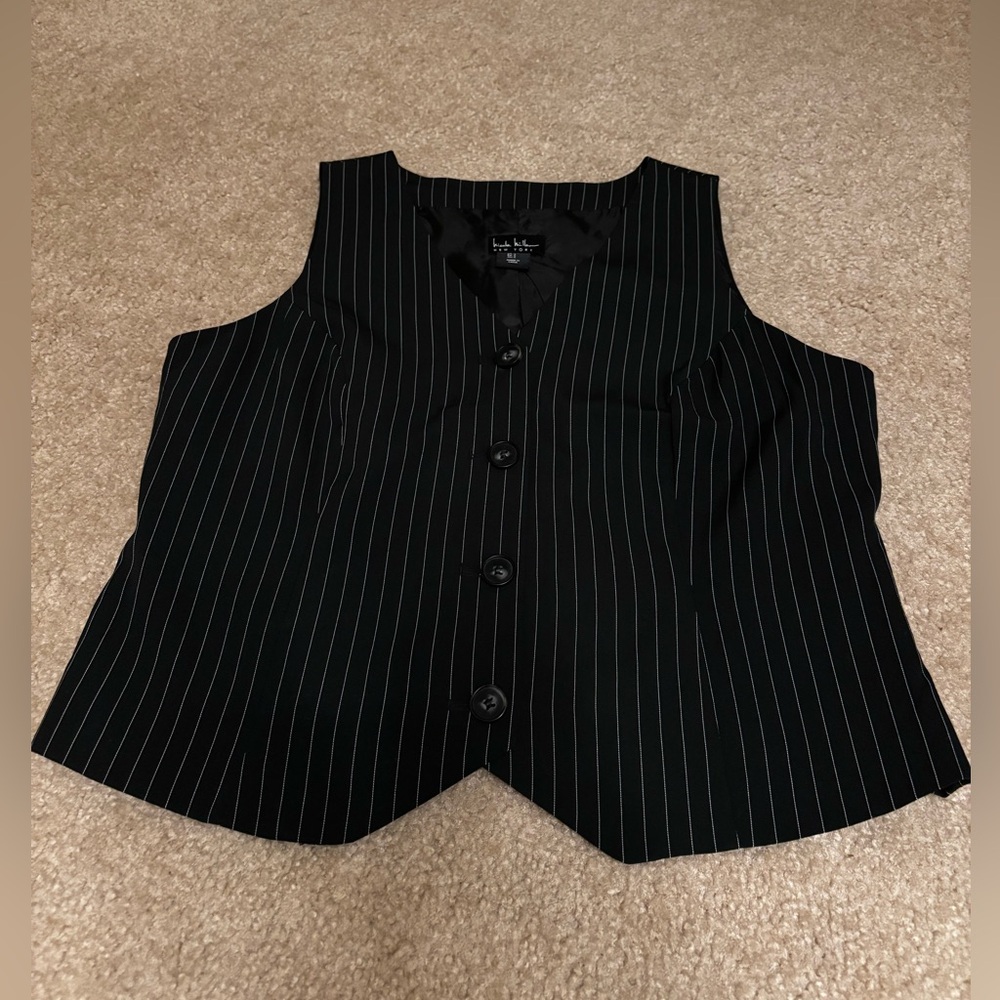Nicole Miller pinstripes vest